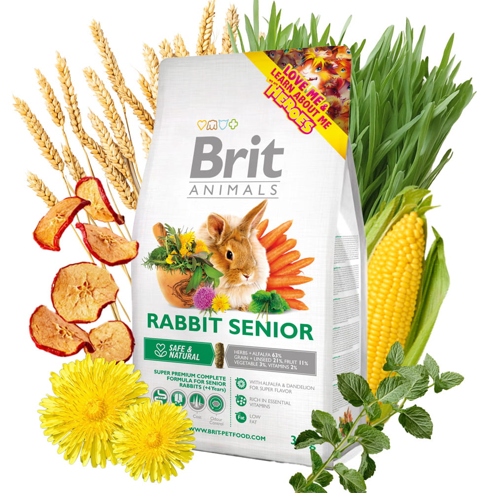 Brit Animals Rabbit karma dla Królika Senior Complete 300g